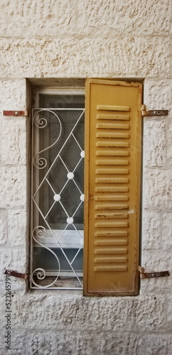 Antique WVintage Window in Israel. Instargam Style photo