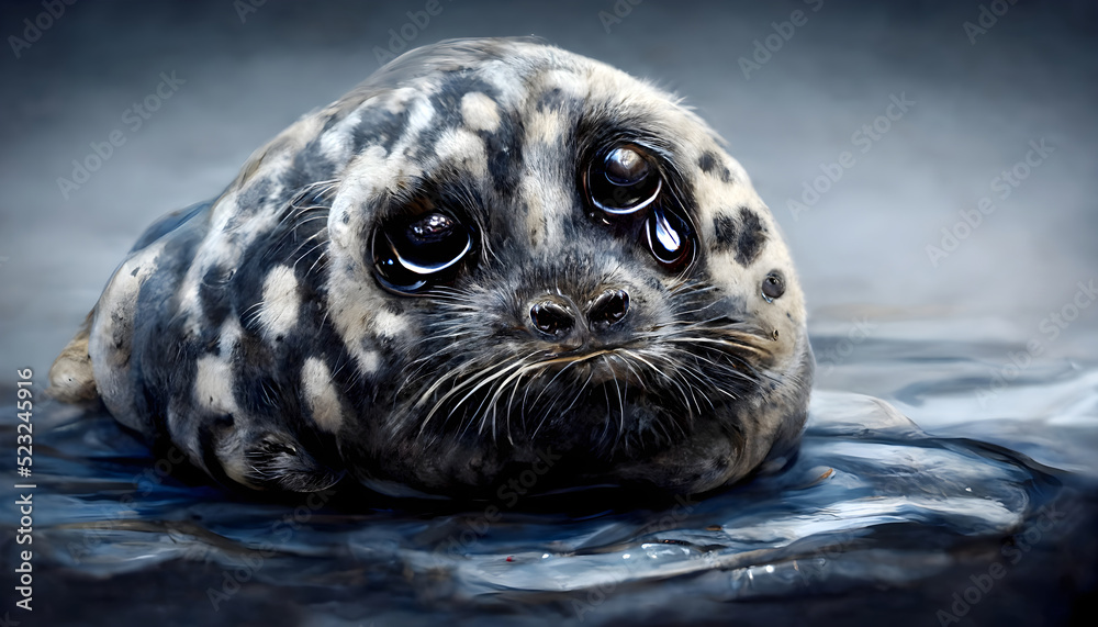 Create a image of saimaa ringed seal as a honorary quest of glogg party |  ImageEditor.AI