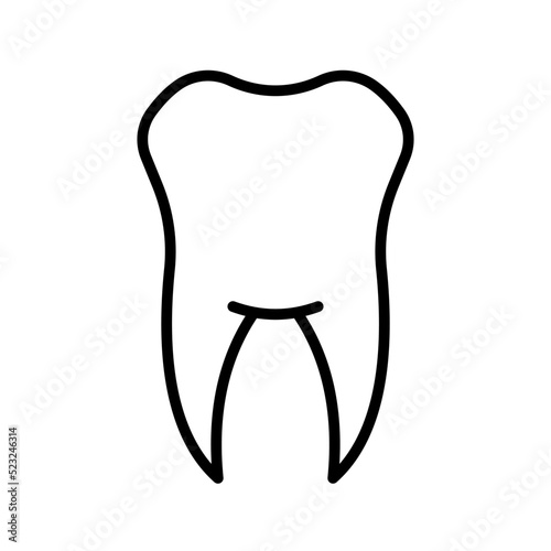 Tooth icon. medical tooth sign. vector illustration