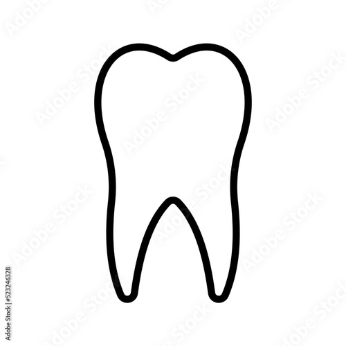 Tooth icon. medical tooth sign. vector illustration