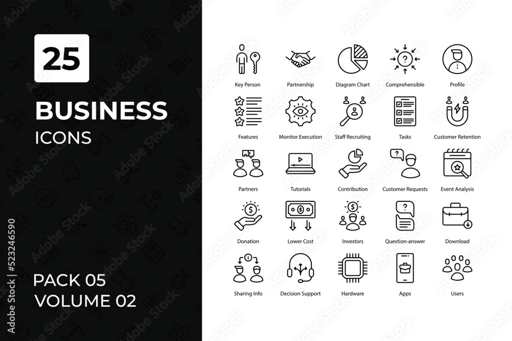 Business icons collection. Set contains such Icons as business man, teamwork, office, finance, and more