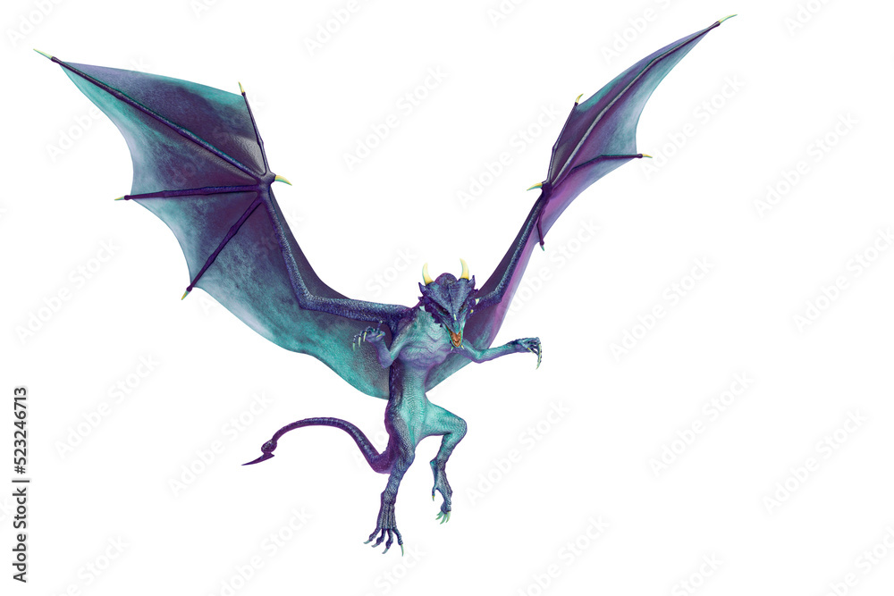 Fototapeta premium dragon is hunting down