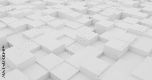 abstract white cubes background