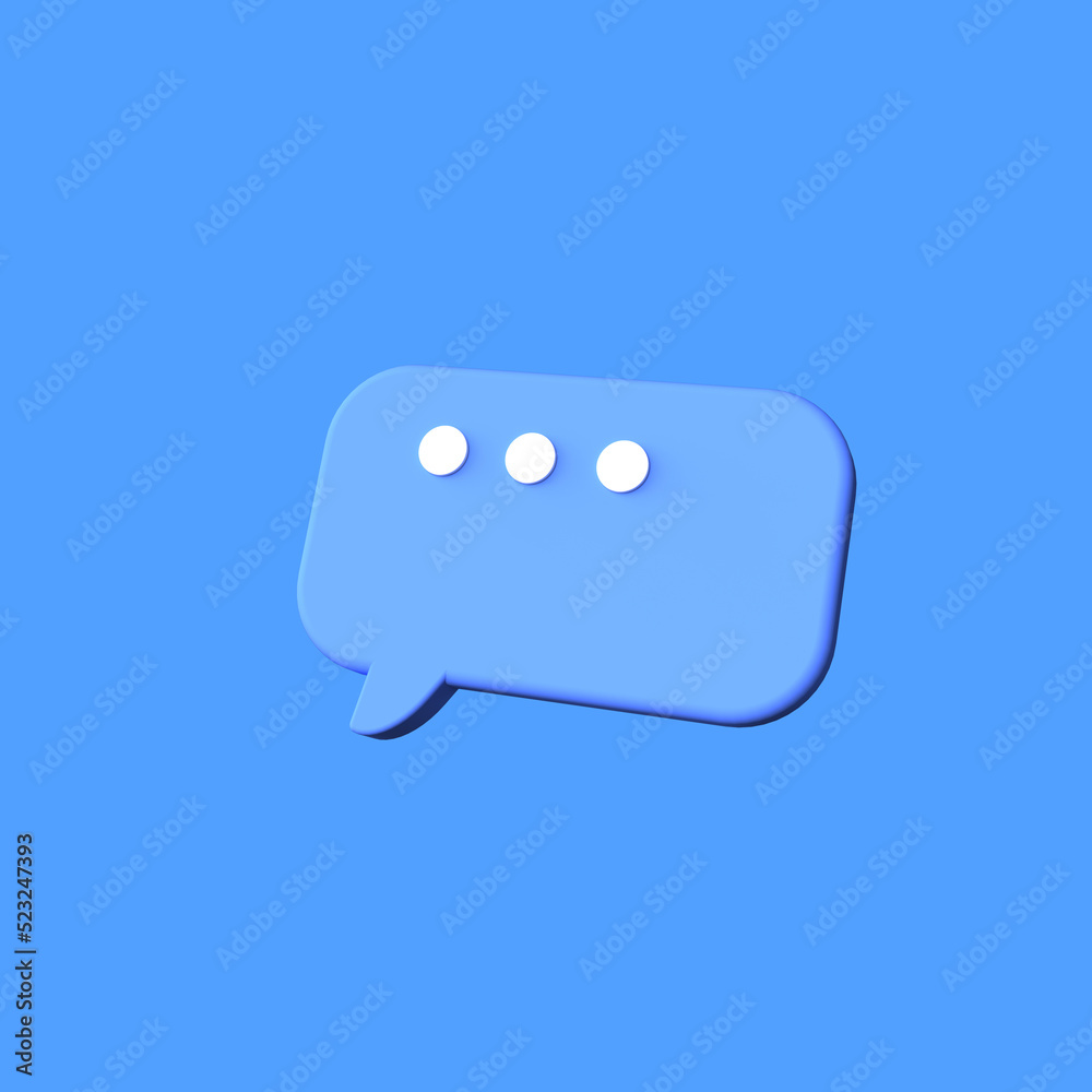 3d minimal blue bubbles chat icon transparent background messages icon 3d rendering illustration 3d minimal blue bubbles chat icon transparent background messages icon 3d rendering illustration