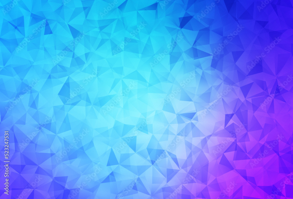 Light Pink, Blue vector abstract polygonal template. Light Pink, Blue vector abstract polygonal template.