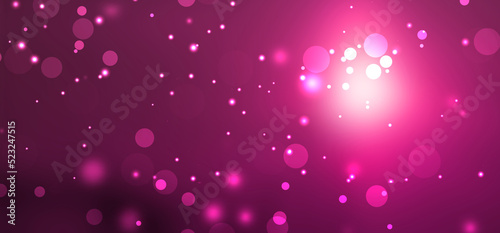 Abstract ligh holiday decoration concept. Beautiful bokeh abstract shiny light and glitter for christmas background