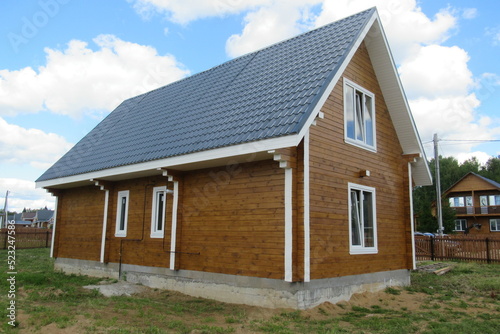 Construction of a small house in a country village (189) 