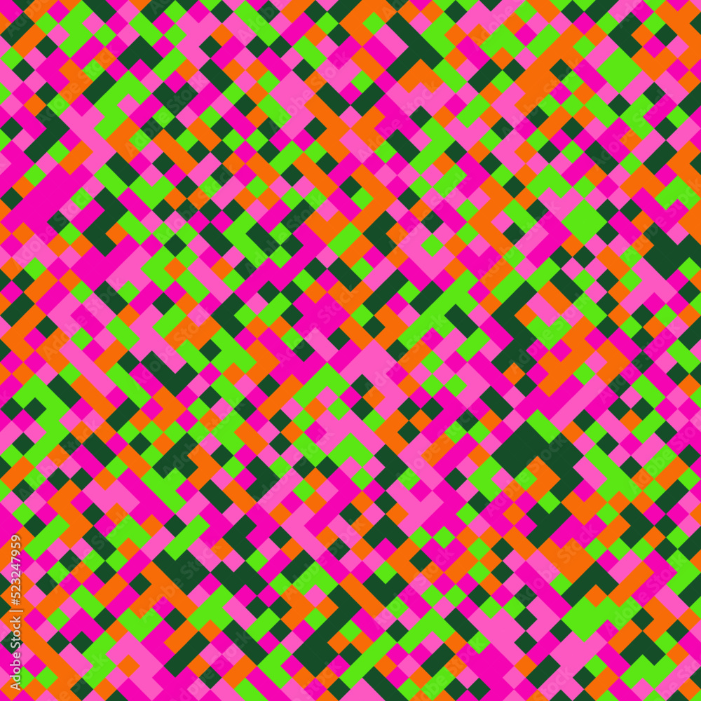 Color Rhombus tile tessellation pattern illustration Color Rhombus tile tessellation pattern illustration