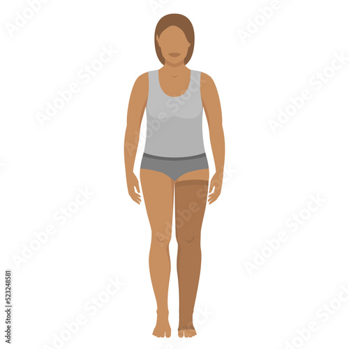 Woman in Medical Compression Stocking