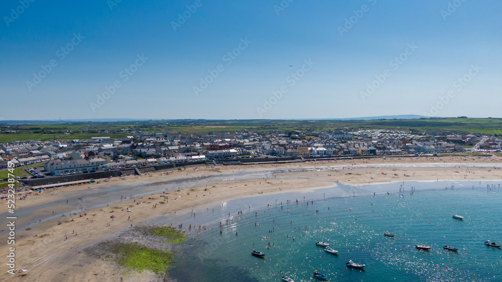 Kilkee own and public beach and surrounding cliffs