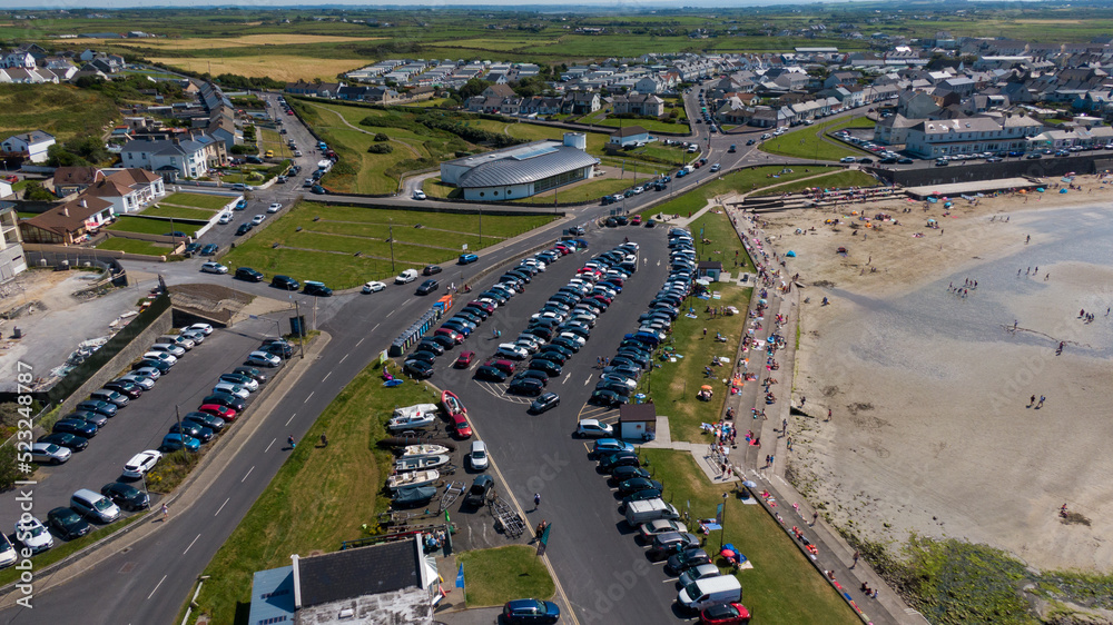 Kilkee own and public beach and surrounding cliffs Kilkee own and public beach and surrounding cliffs