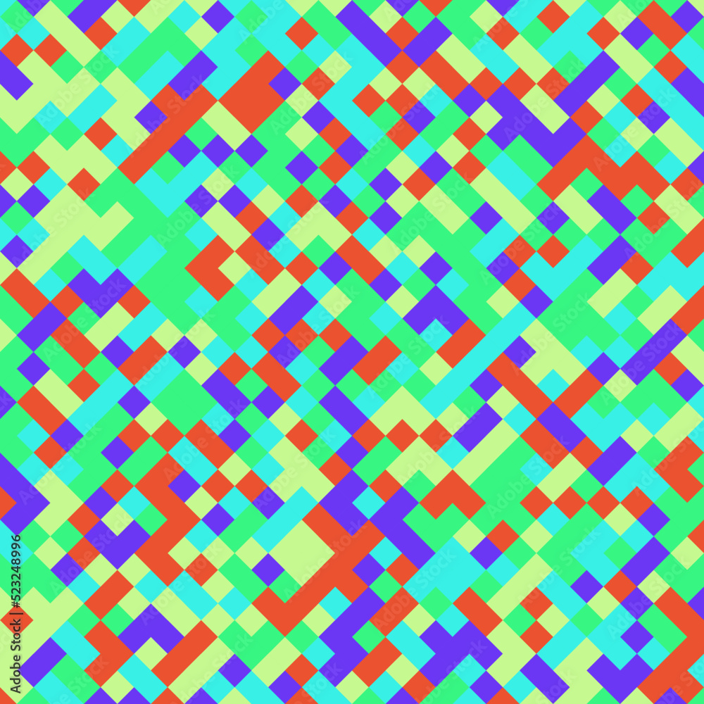 Color Rhombus tile tessellation pattern illustration Color Rhombus tile tessellation pattern illustration