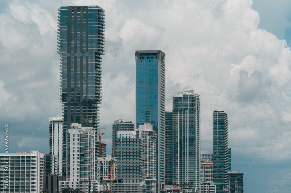 city cityscape skyscrapers new MIAMI FLORIDA 