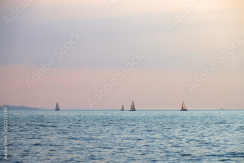 Sunset over lake Balaton, Hungary, Europe © Rechitan Sorin