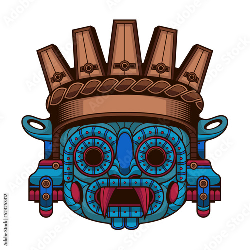 aztec god tlaloc logo