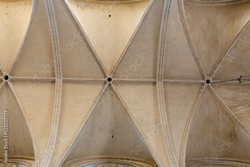 Interior cathedral of Burgos, Castilla, Spain, details of architecture, sculpture and altarpieces.