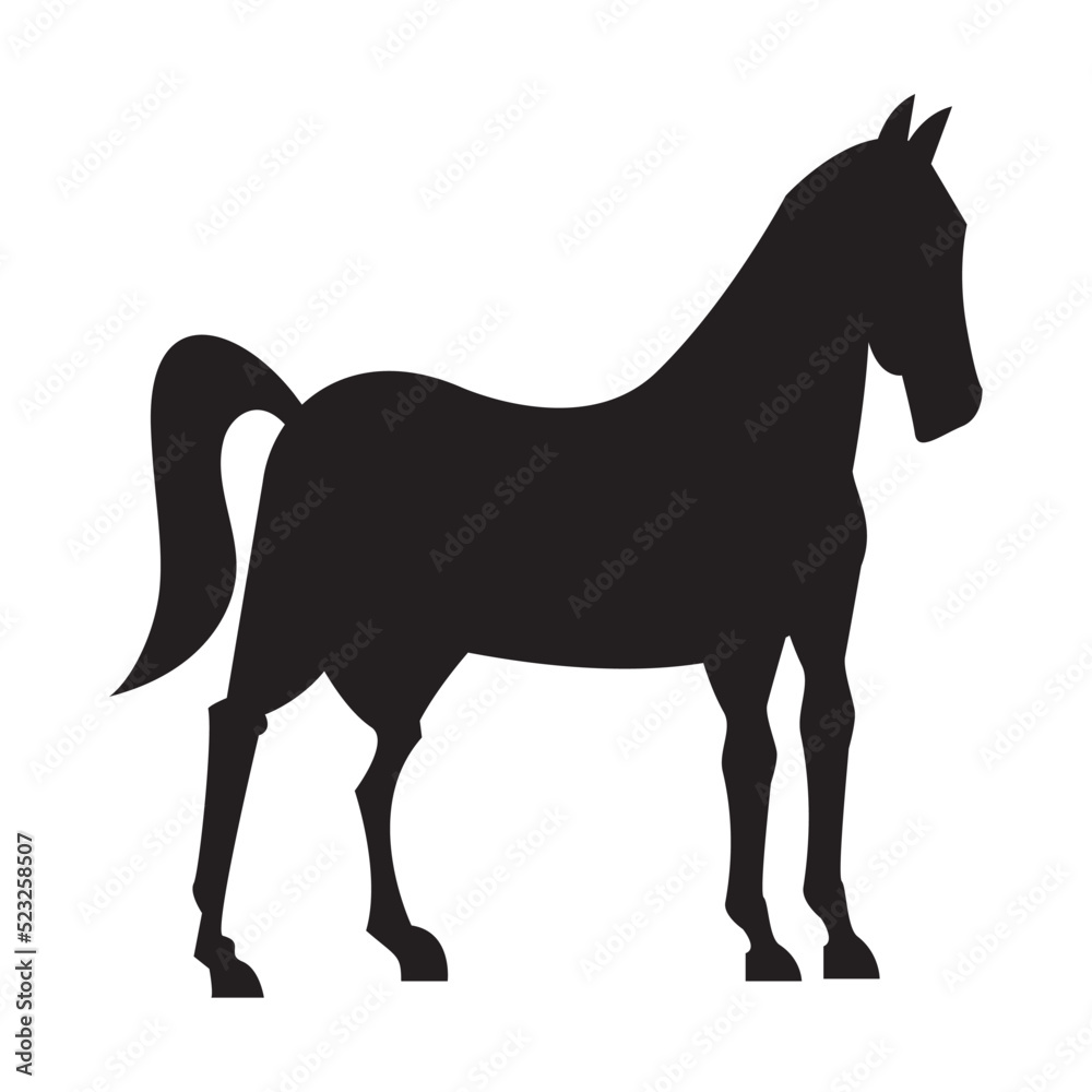 stallion horse silhouette style stallion horse silhouette style