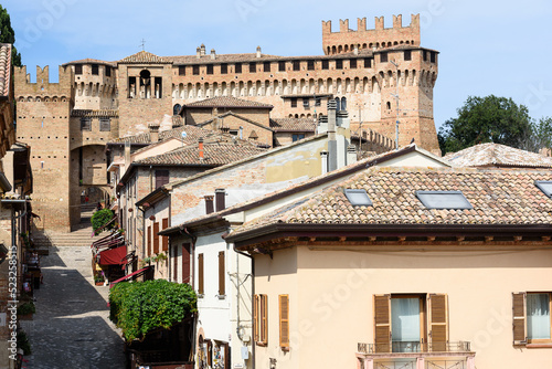 Gradara  Province of Pesaro and Urbino - 07 27 2022  A glimpse of the fantastic city of Gradara