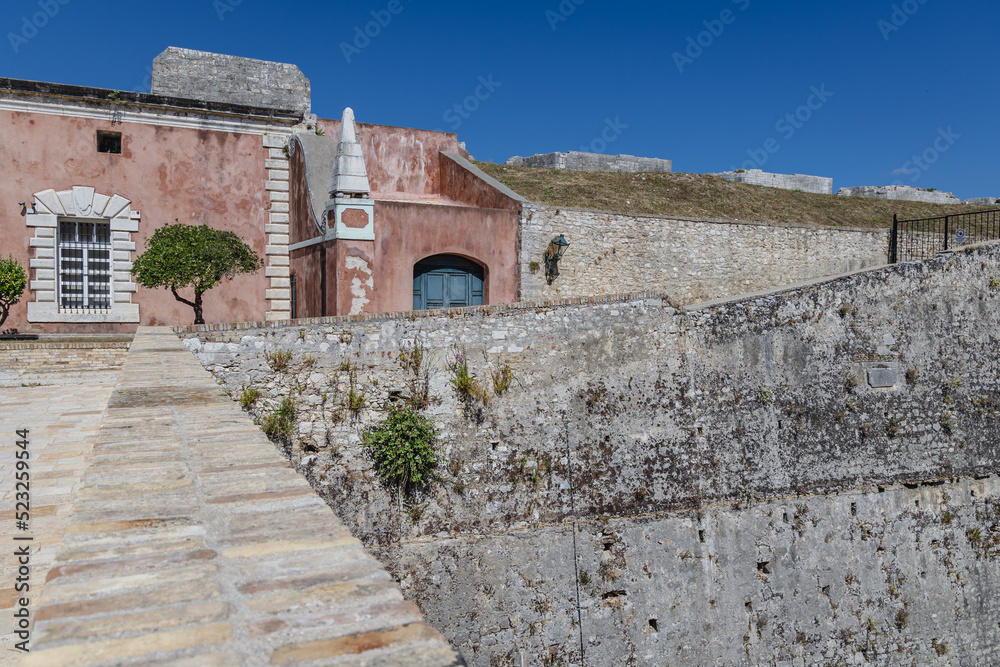 Old Venetian Fortress in Corfu on Corfu Island, Greece