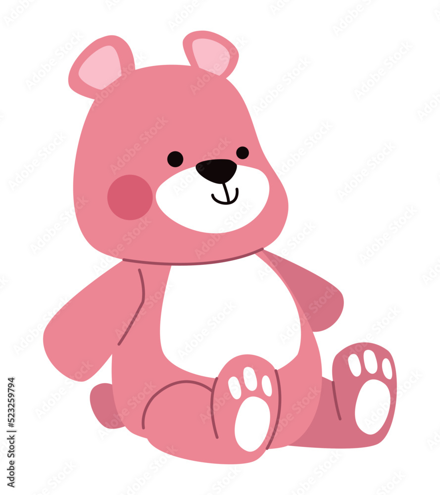 Fototapeta premium pink bear teddy toy
