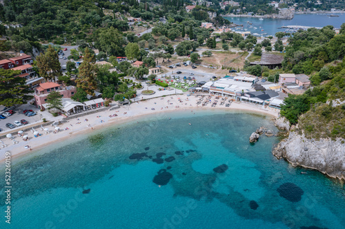 Agios Petros beach in Palaiokastritsa village, Corfu Island, Greece © Fotokon