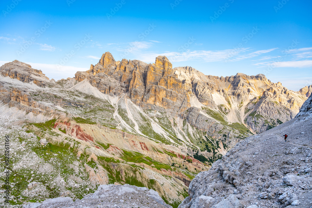 Panoramic view of Tavernanzes Valley in Dolomites Panoramic view of Tavernanzes Valley in Dolomites