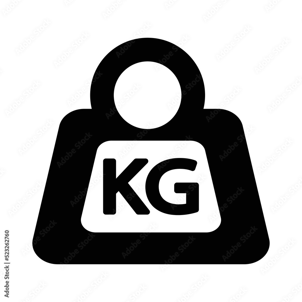 Weight kg sign symbol icon - vector illustration Weight kg sign symbol icon - vector illustration