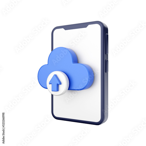 smartphone function 3d icon illustration