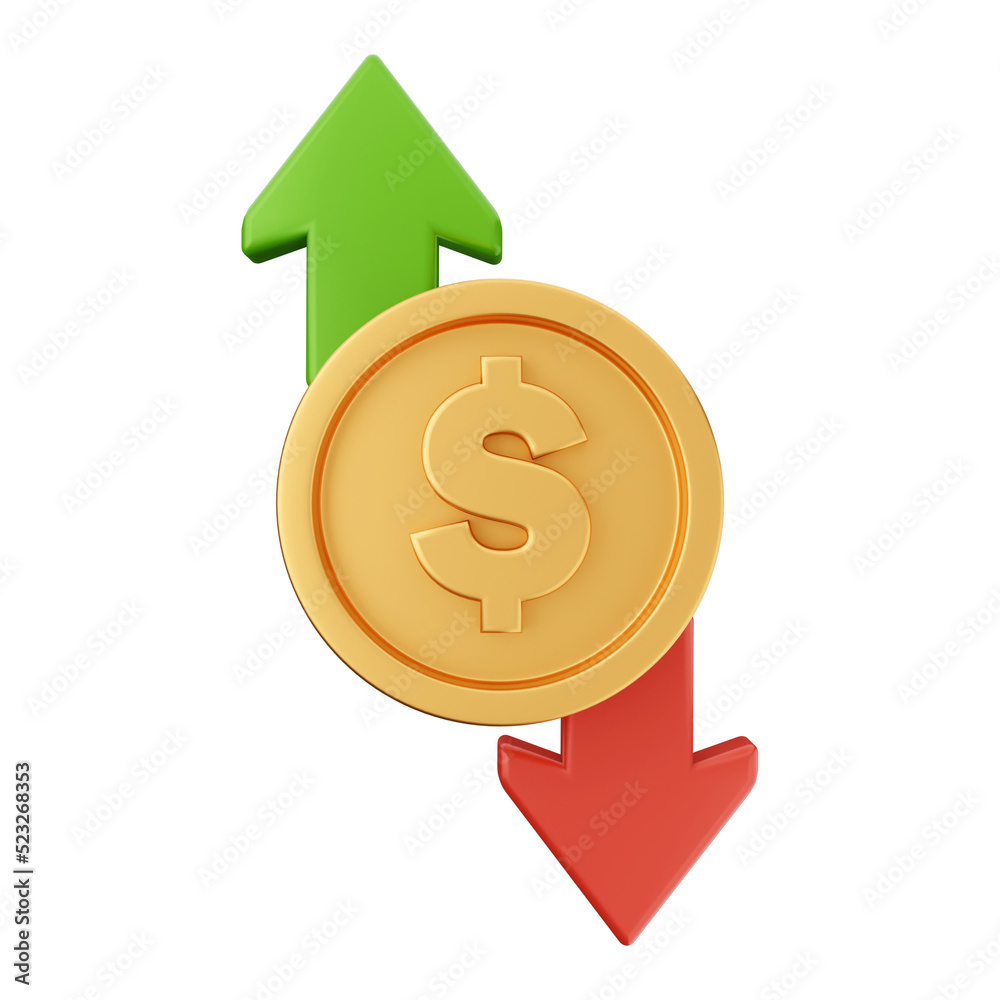 money gold currency dollar 3d icon illustration money gold currency dollar 3d icon illustration