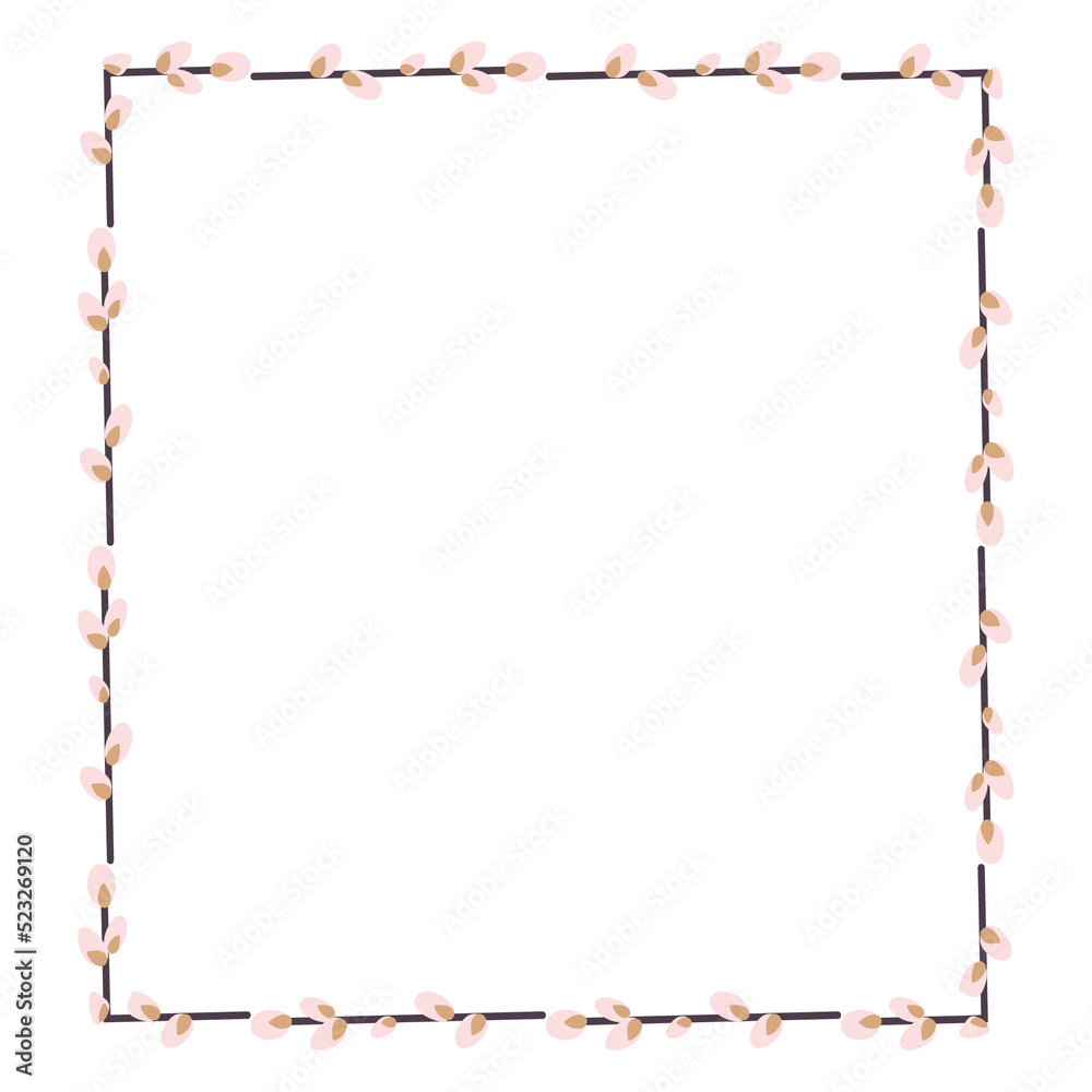 frame made of red nails frame made of red nails