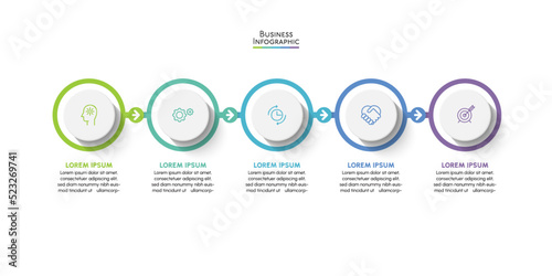 Business data visualization. timeline infographic icons designed for abstract background template milestone element modern diagram process technology digital marketing data presentation chart Vector