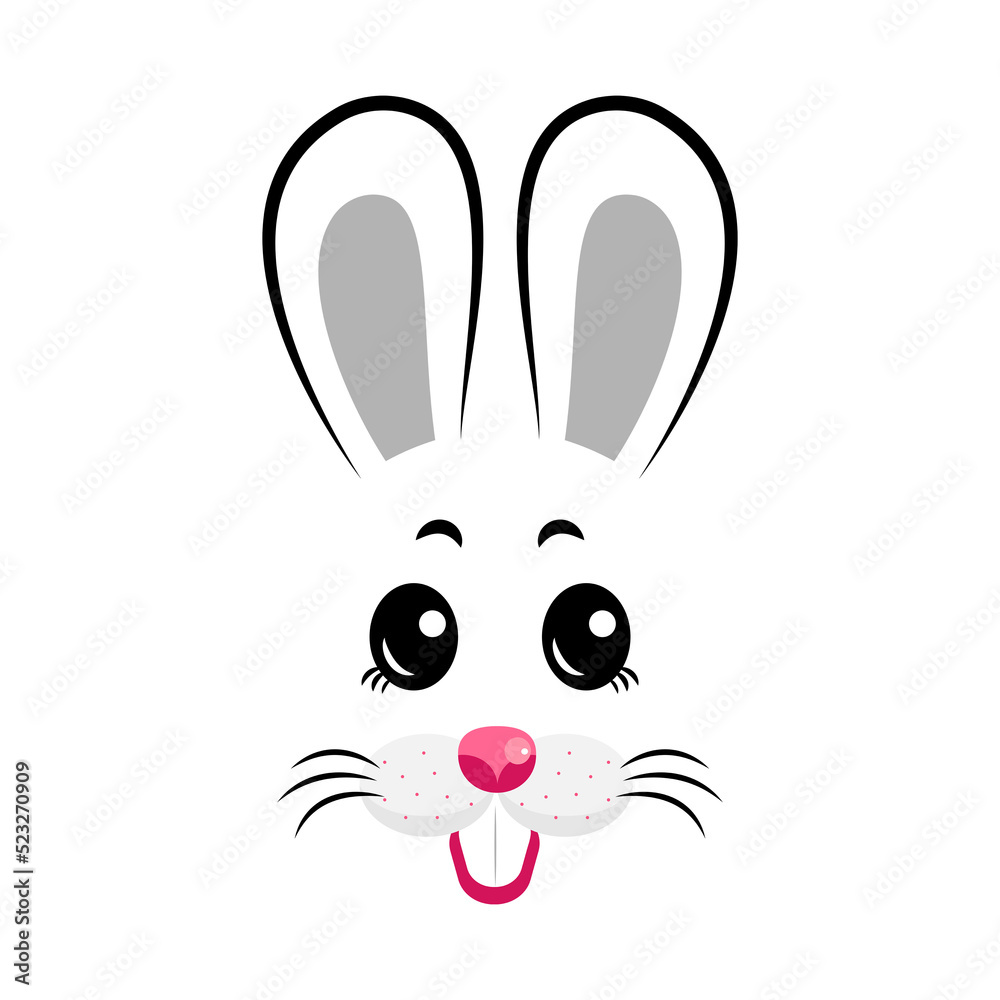 Fototapeta premium bunny masks PNG