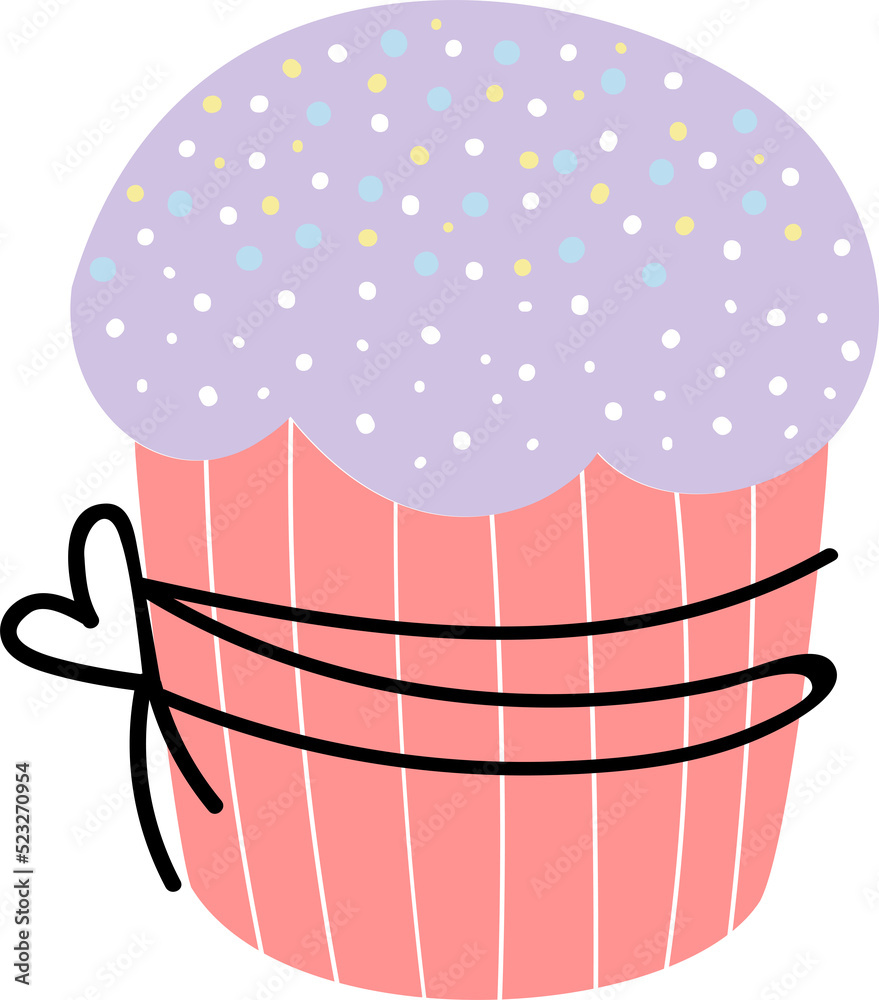 Easter cake with ribbon
