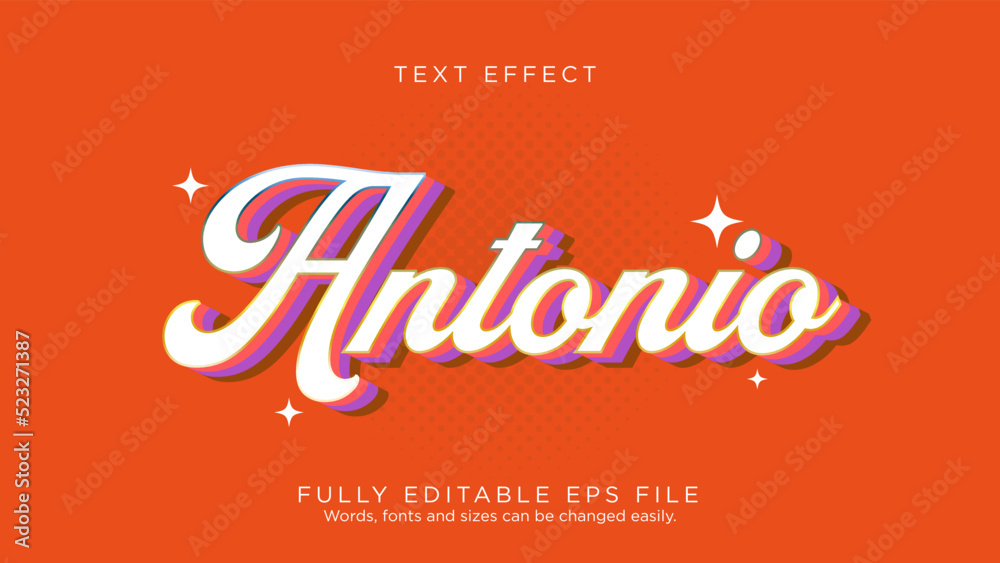 Antonio Logo Text Effect Font Type