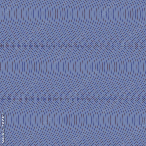 Abstract image with vertically arranged thin curved lines on a bluish background.3d.