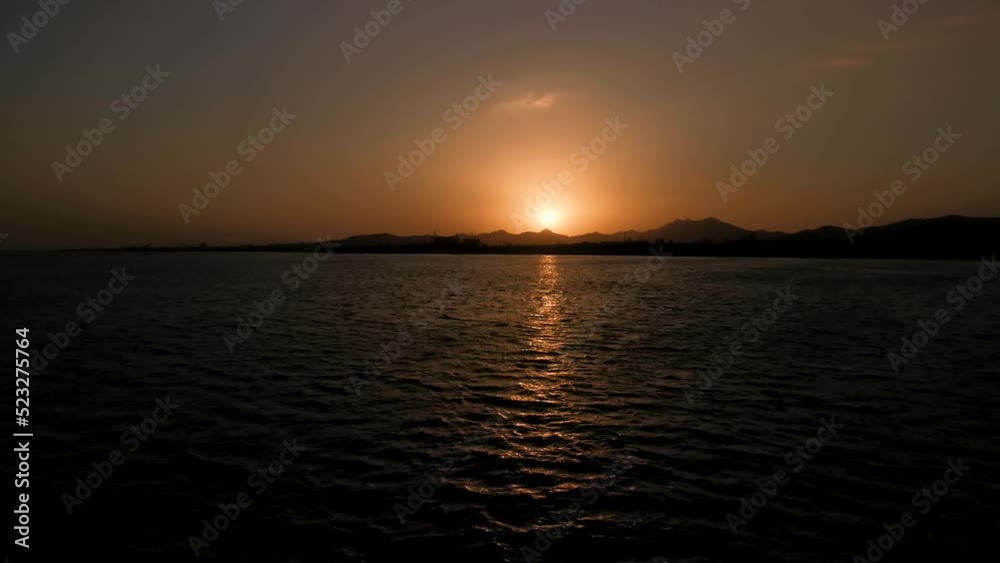 Sunset in Rizhao Waterfront Park, Shandong Province, China Sunset in Rizhao Waterfront Park, Shandong Province, China