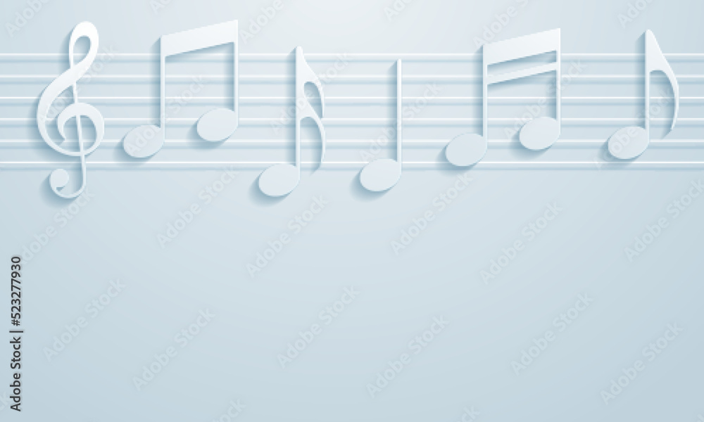 Vector abstract musical background. Vector Illustration