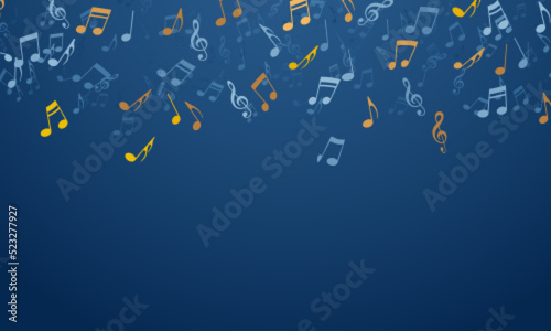 abstract music notes design for music background