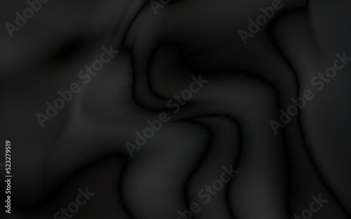 Realistic black silk fabric. background from folds of fabric. black silk drapery background.