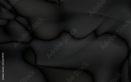 Realistic black silk fabric. background from folds of fabric. black silk drapery background.