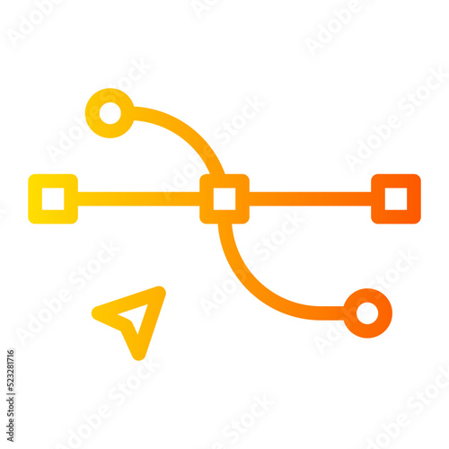 direct selection gradient icon