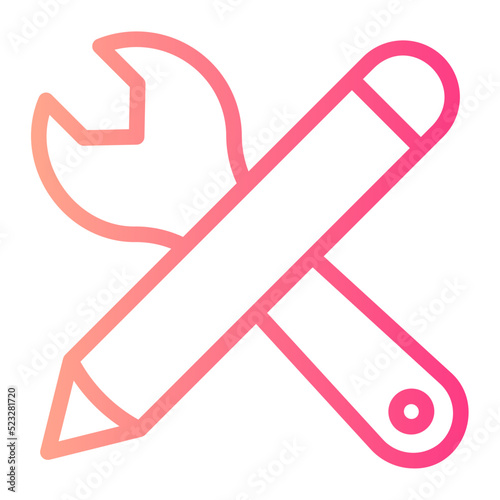edit tools gradient icon