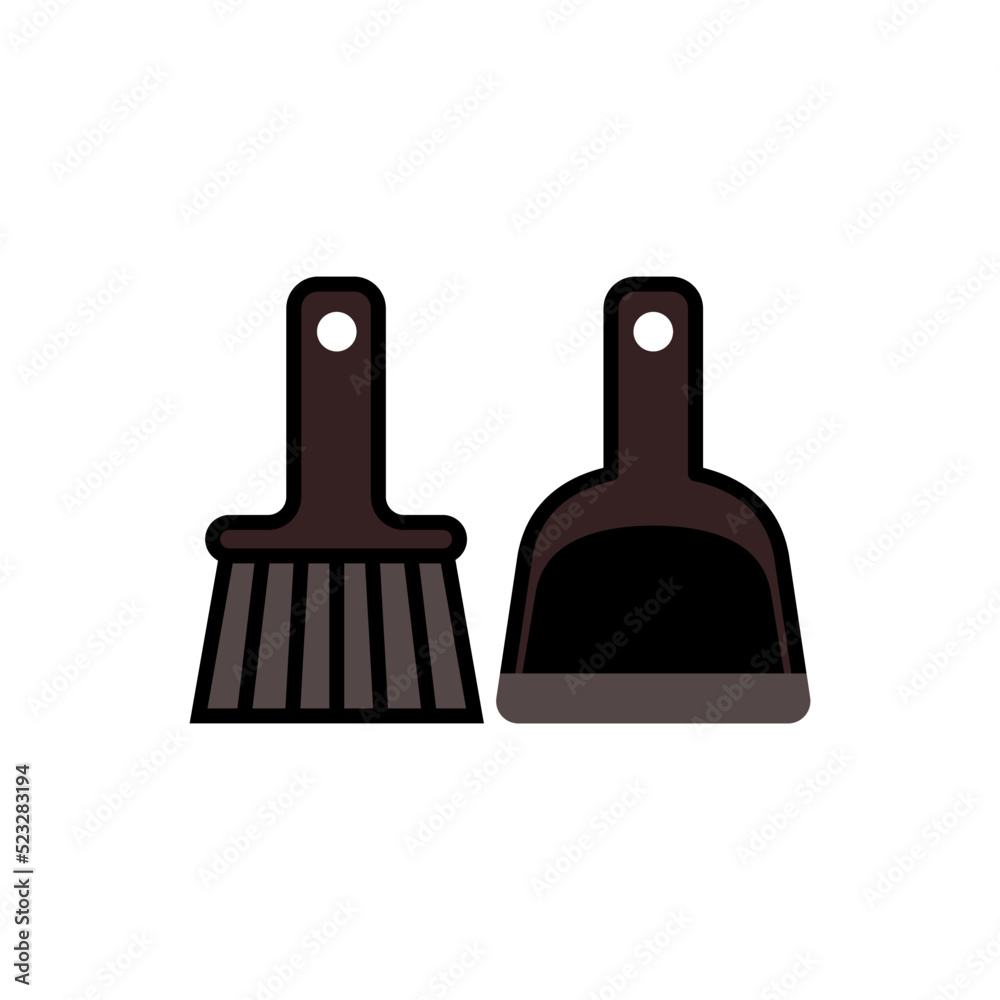 Obraz premium dustpan icon vector design templates