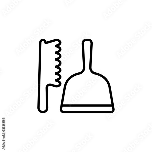 dustpan icon vector design templates