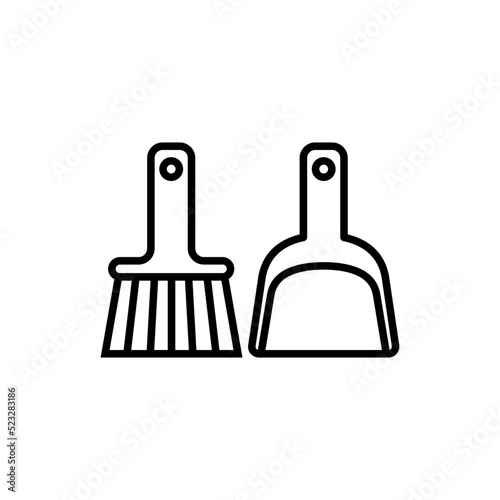 dustpan icon vector design templates