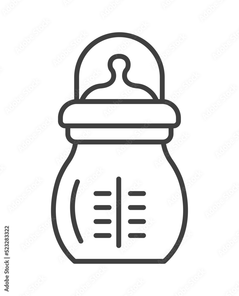 Feeding items for newborn kid, bottle with soother Feeding items for newborn kid, bottle with soother