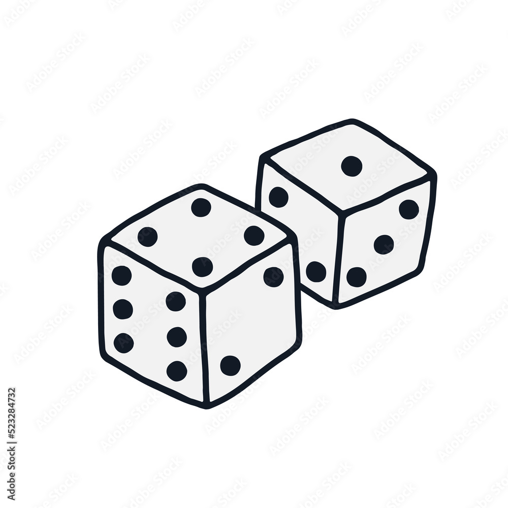 Isometric dice logo icon sign Square figure emblem Hand drawn Doodle game style Cartoon geometric comic design Fashion print for clothes apparel greeting invitation card banner poster flyer cover ad Isometric dice logo icon sign Square figure emblem Hand drawn Doodle game style Cartoon geometric comic design Fashion print for clothes apparel greeting invitation card banner poster flyer cover ad