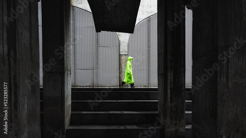 person walking through the doorway