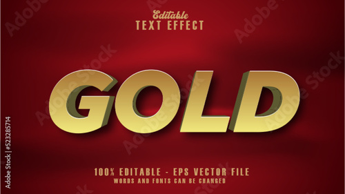 3D Gold Editable Text Effect