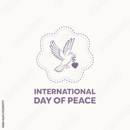 vector graphic of international day of peace